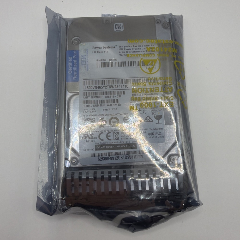 NEW IBM 00E9912 00E9927 300GB 15K RPM 2.5" SAS 6Gbps SFF HDD Hard Drive